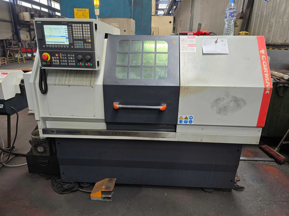TOKARKA CNC CORMAK CKT 360x750 SAH8 + FEDEK DH-65LS2 - 2024 Cod. M150_151