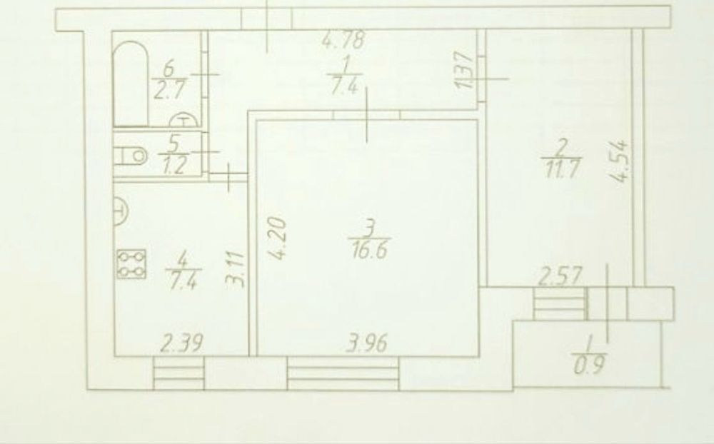Градецький!Кирпич! 3-й поверх. Продаж 2 квартири