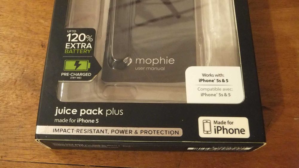 Mophie Juice Pack Plus iPhone 5/5S • Capa iPhone com bateria