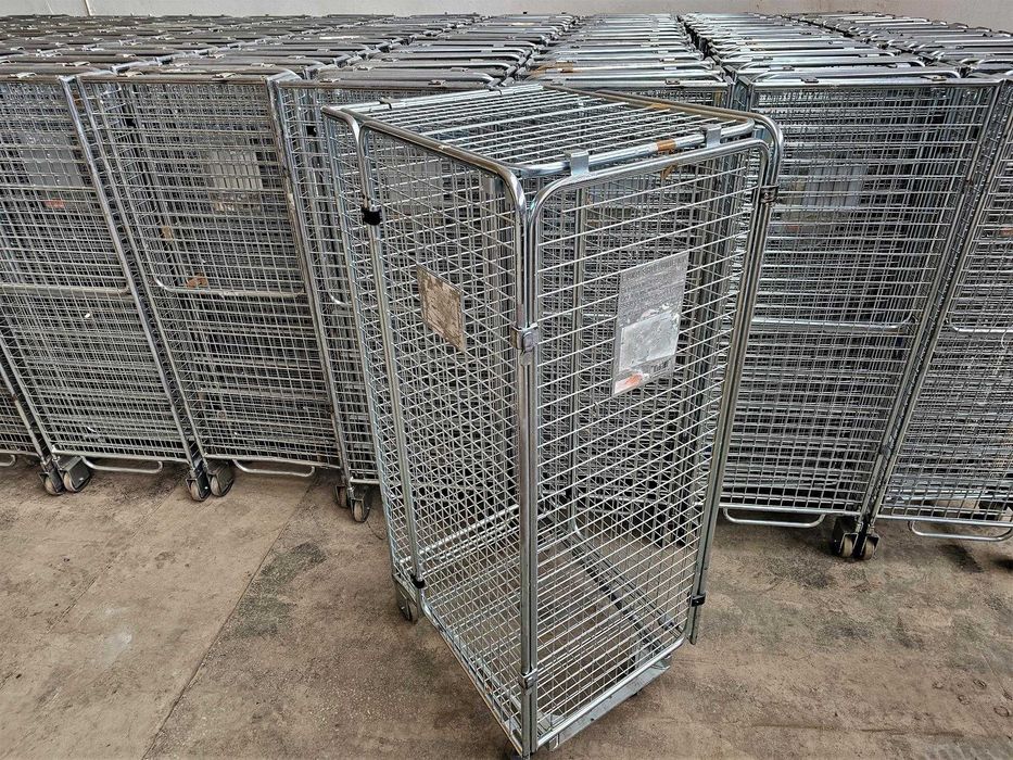 Wózek Magazynowy Transportowy Kurierski Kosz Siatkowy Rollkontener Box