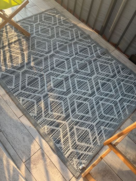 Dywan na balkon / taras / ogród LOROS GREY 120X170 cm
