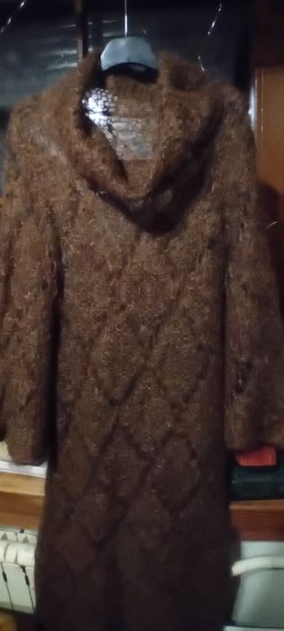 Autentyczna sukienka vintage z moheru ,lata 70 z zachodu