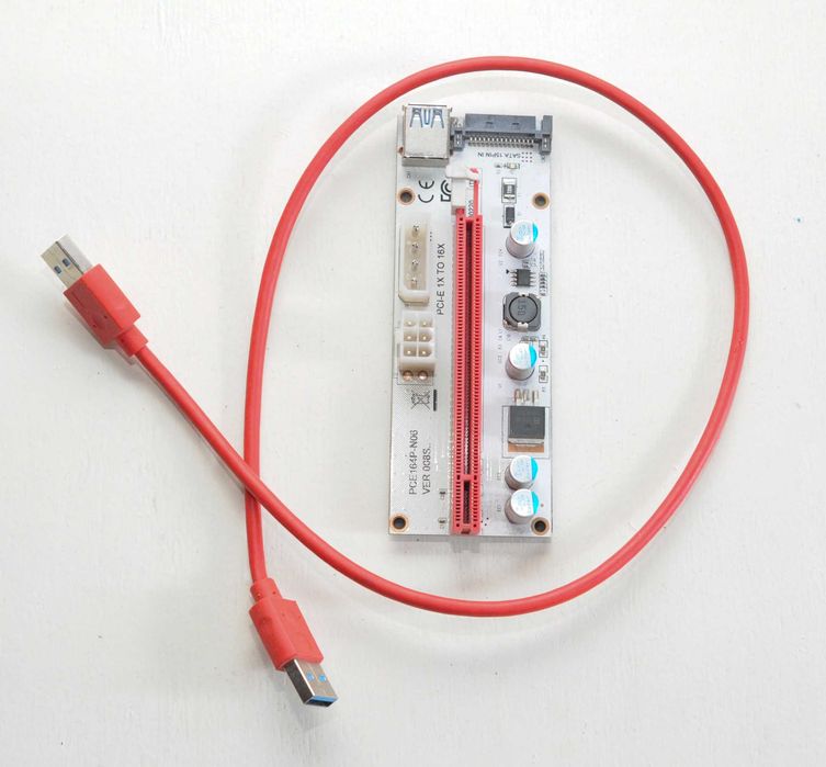 ‼️Адаптер-райзер PCE164P-N06 VER008S USB 3.0 60 см USB 3.0 Cable