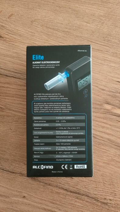Alkomat osobisty ALCOFIND ELITE