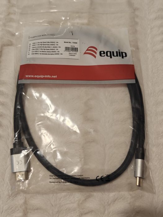 HDMI 2.1  Ultra High Speed Cable, 8K/60HZ, 1.0m