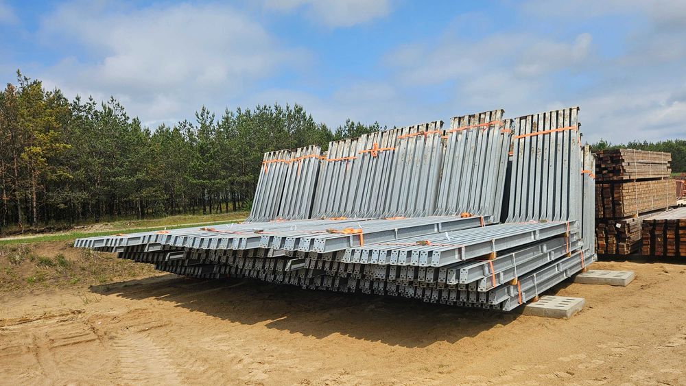 Hala stalowa ocynk używana IPE140 cena/m2 magazyn wiata konstrukcja