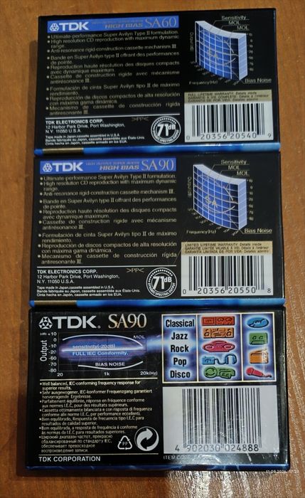 Kasety magnetofonowe TDK SA