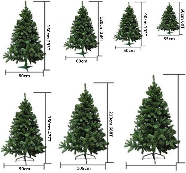 Árvore de Natal Artificial 210cm com Efeito Glitter Folhas Tinsel Suporte Metálico 668 Pontas NOVO