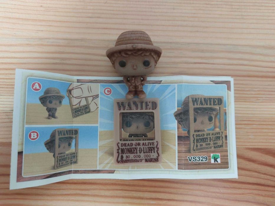 One Piece Luffy Wanted VS329 Kinder Joy – RZADKA FIGURKA
