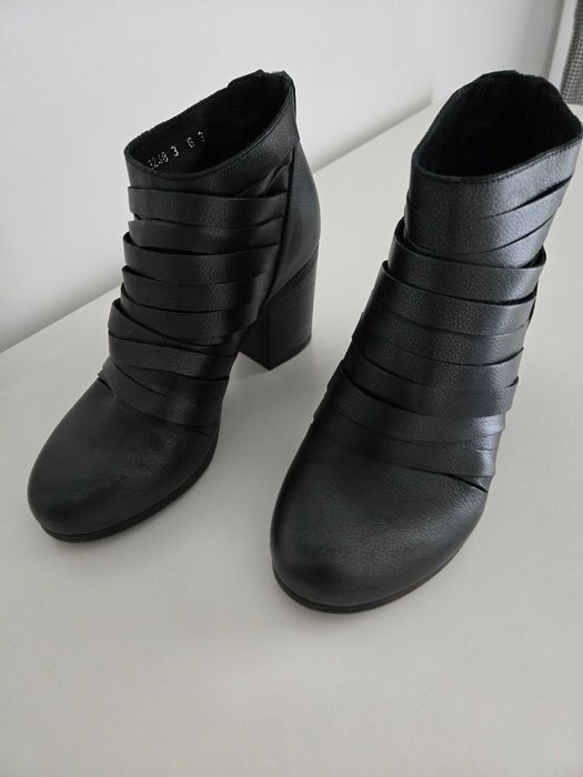 Botki WOJAS czarne rozm. 38