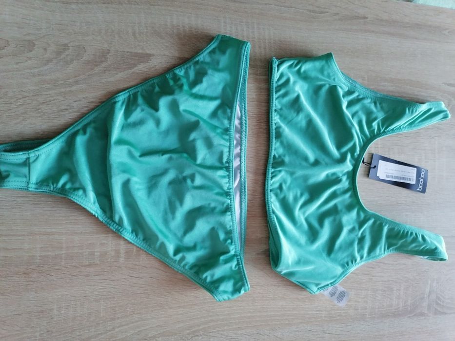 Boohoo strój kąpielowy seledynowy XL