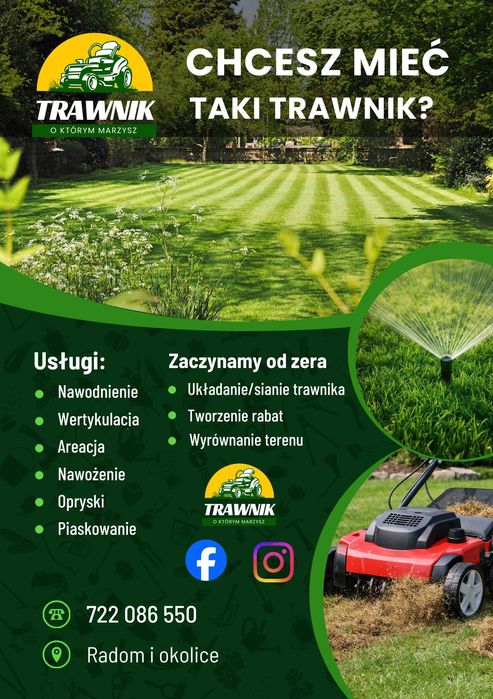 Pielęgnacja trawnika: aeracja, wertykulacja, przycinanie krzewów