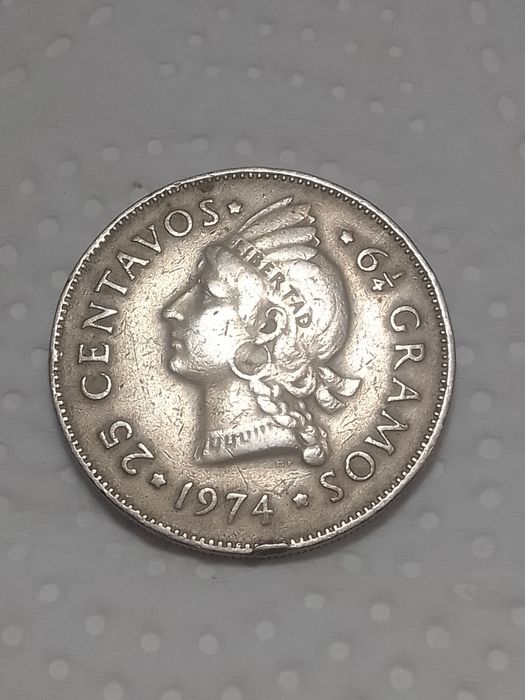 Lote de 4 moedas 1974, 1924, 1968 e 1924