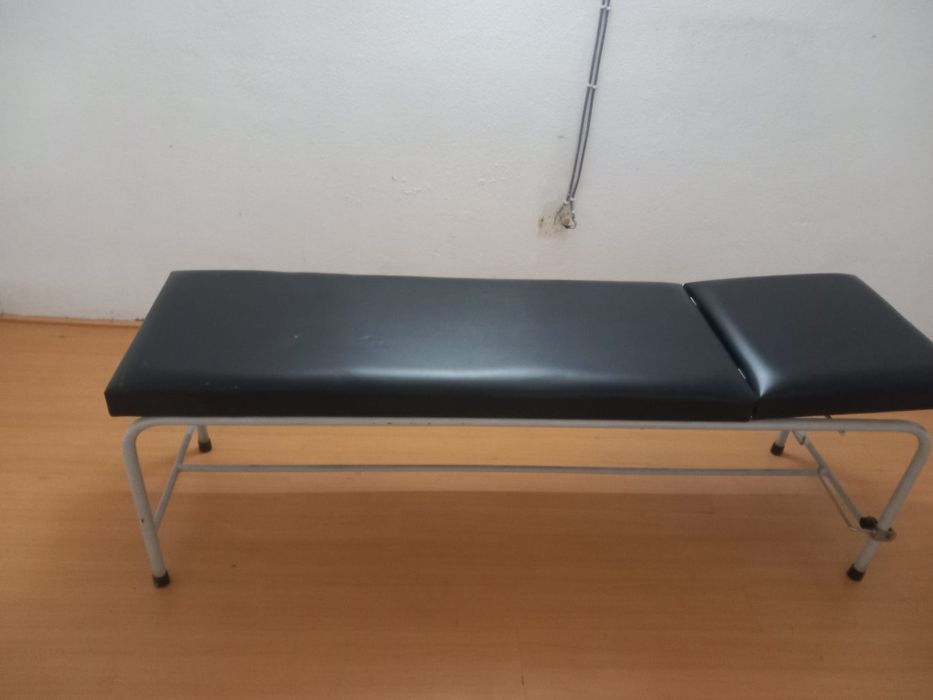Marquesa de estética em pele parte superior elevatória manual com banc