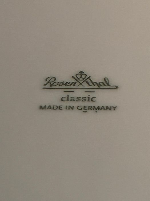 Rosenthal Biała Maria podtalerz 31 cm, 6 sztuk, Nowe.