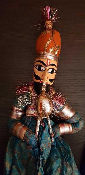 Par de bonecos tradicionais do Rajasthan - casal