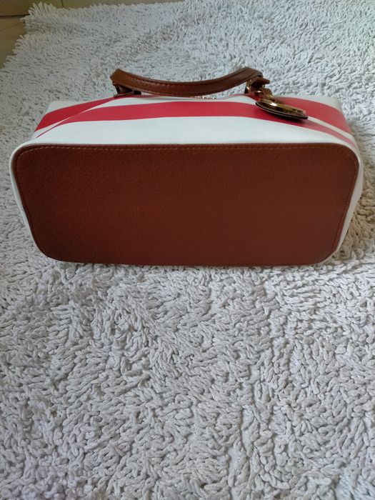 Michael Kors torebka czerwona w białe pasy .