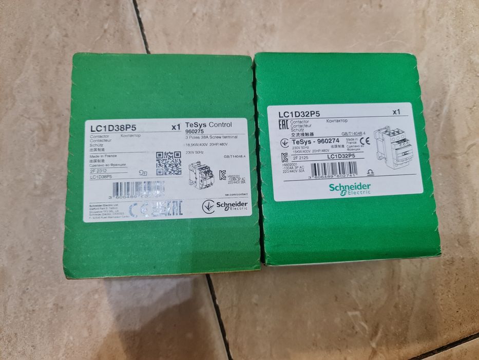 Styczniki o różnej mocy