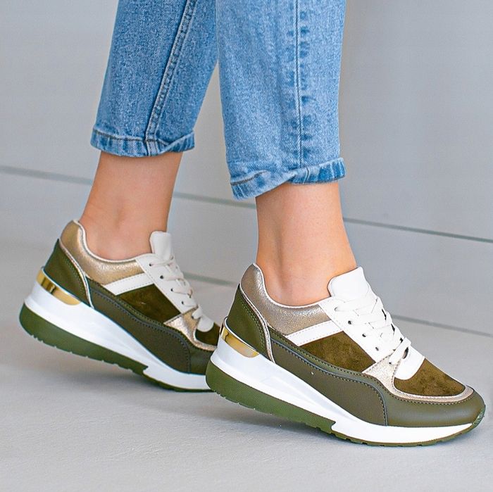 36 37 38 sneakersy 39 40 41 Adidasy khaki na grubej podeszwie Air max