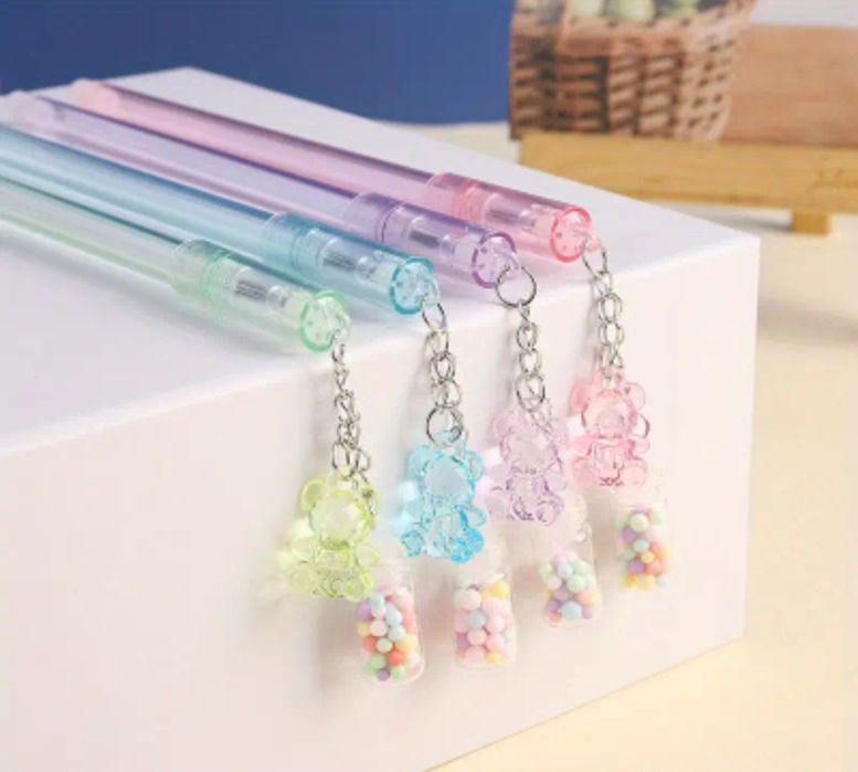 Caneta de gel com ursinho