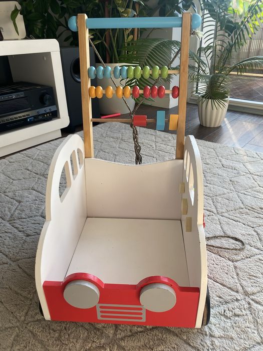 Jeździk pchacz drewniany