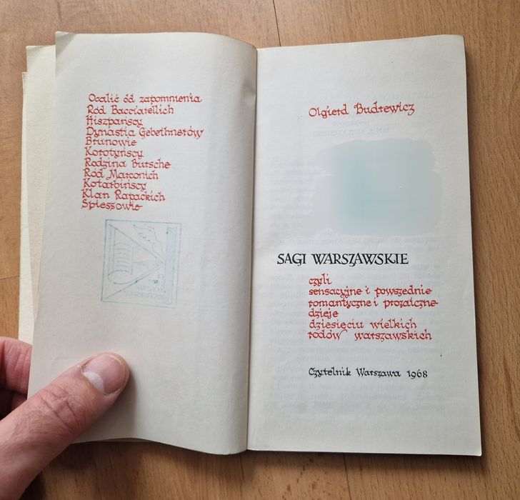 Sagi warszawskie - Olgierd Budrewicz