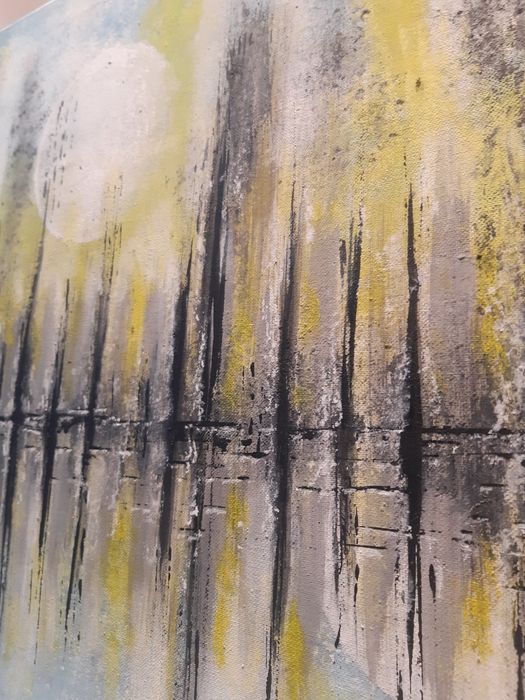 Quadro original e único de autor, abstrato 60cm/50cm