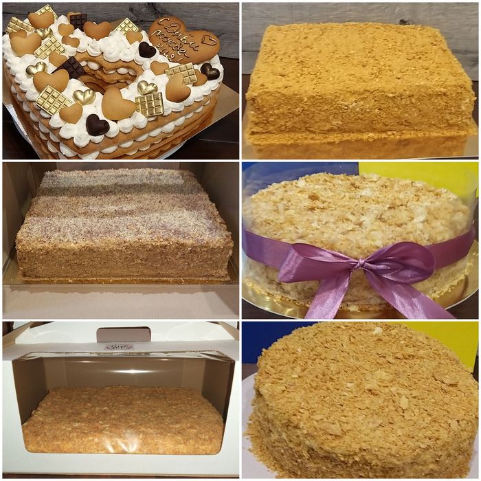 Набір коржів "Торт своїми руками'. Наполеон, медовик, бісквіт.