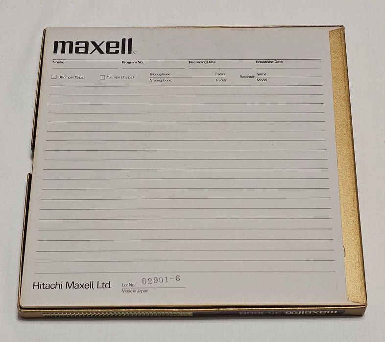 Maxell UD 35-180B 26,5 cm 1100m szpula aluminiowa  taśma backcoated #4