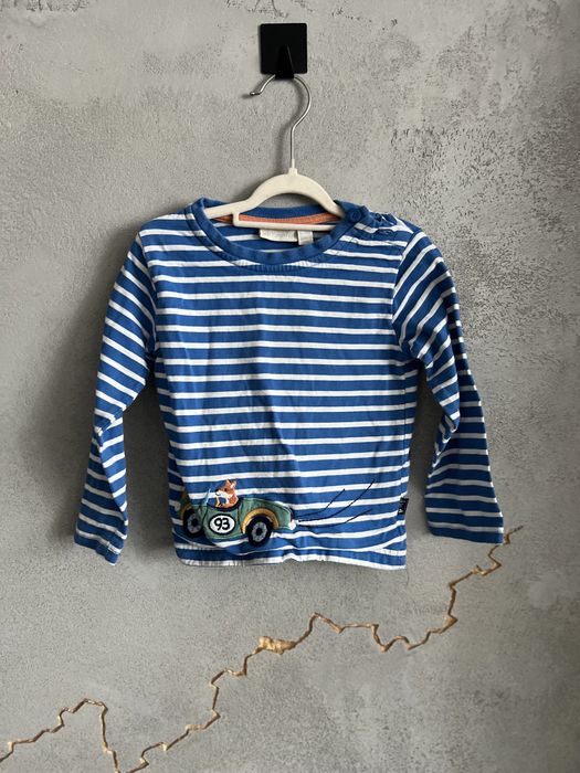 Koszulka w paski z samochodzikiem Next rozmiar 86 Jojo Maman Bebe