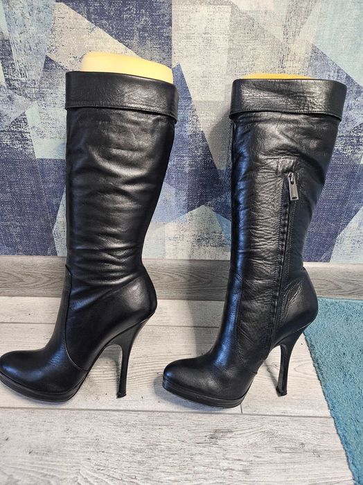 Сапоги женские, кожаные