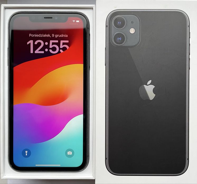 iPhone 11 64GB oryginalne opakowanie i etui Bewood