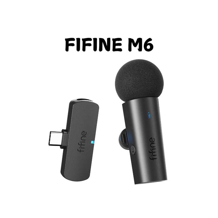 Безпровідний петличний мікрофон Type-C FIFINE M6 Петличка