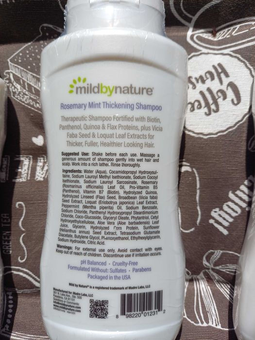 Mild By Nature шампунь кондиціонер для густоти волосся B біотин цитрус