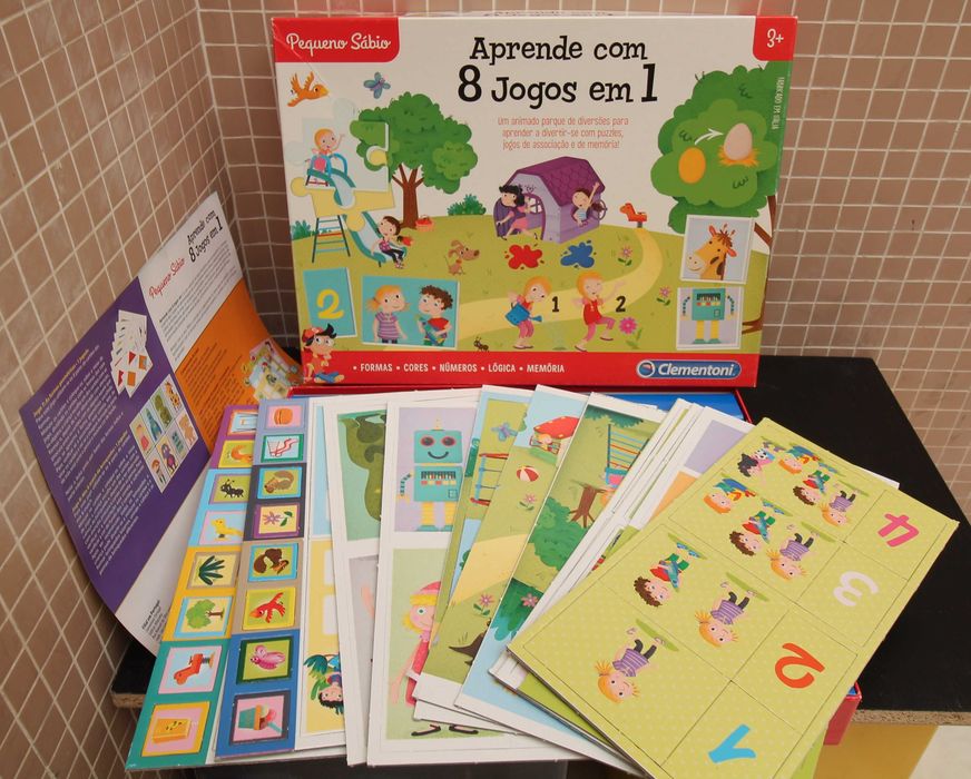 conjuntos de jogos educativos  desenvolvimento pré-escolar e nas primeiras aprendizagens