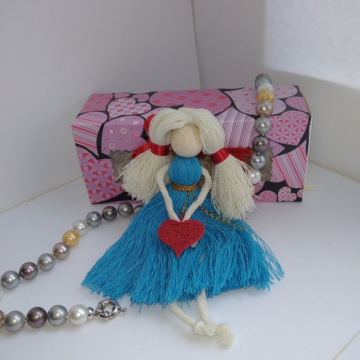 Лялька з ниток 15 см