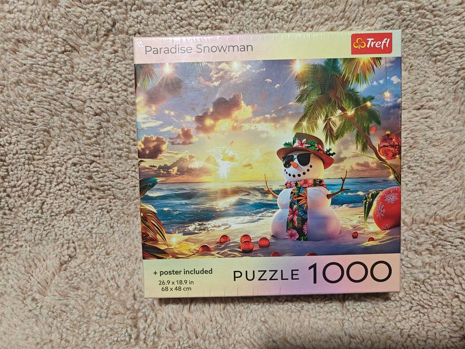 Puzzle 1000 USA Collection: Paradise Snowman