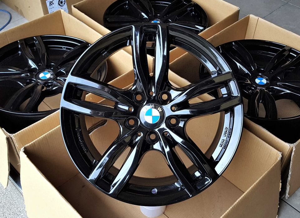 Alufelgi 17 BMW 5x120 1 3 X1 X3 F30 F31 E90 E91 E46 F20 F21 E84 E87 E83 F25 Czarne ! 735#