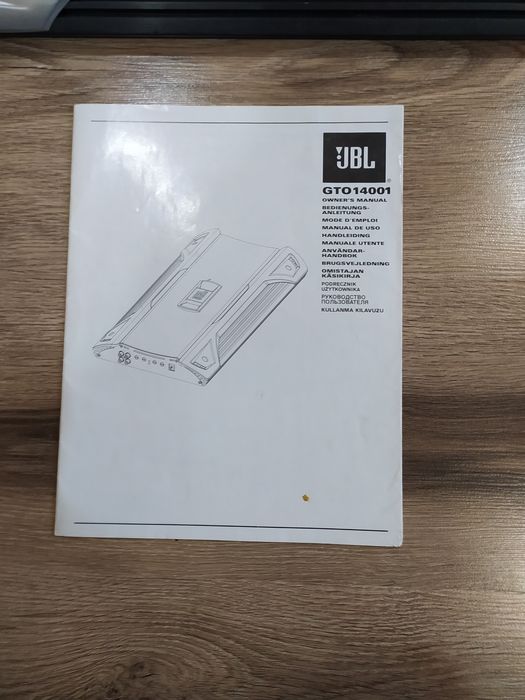 JBL GTO 14001- сабвуферный усилитель класса D.