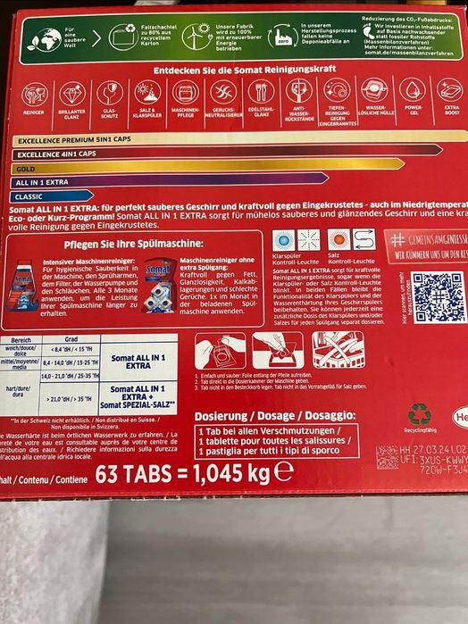 Tabletki do zmywarki Somat all in 1 63 szt
