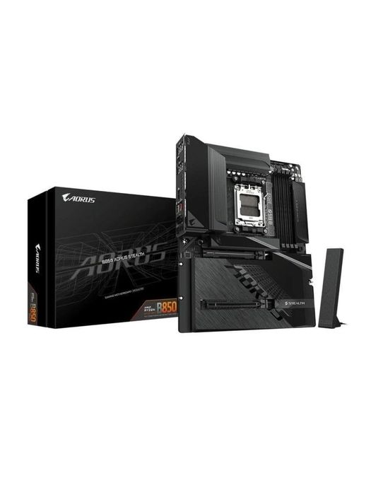 Motherboard Gigabyte B850 AORUS Stealth AM5 + AMD Ryzen 7 7800X3D (Selado /  Novo)