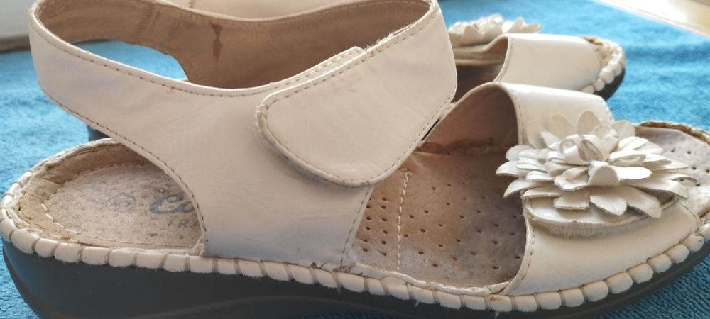 Sandały damskie letnie rozmiar 37 białe