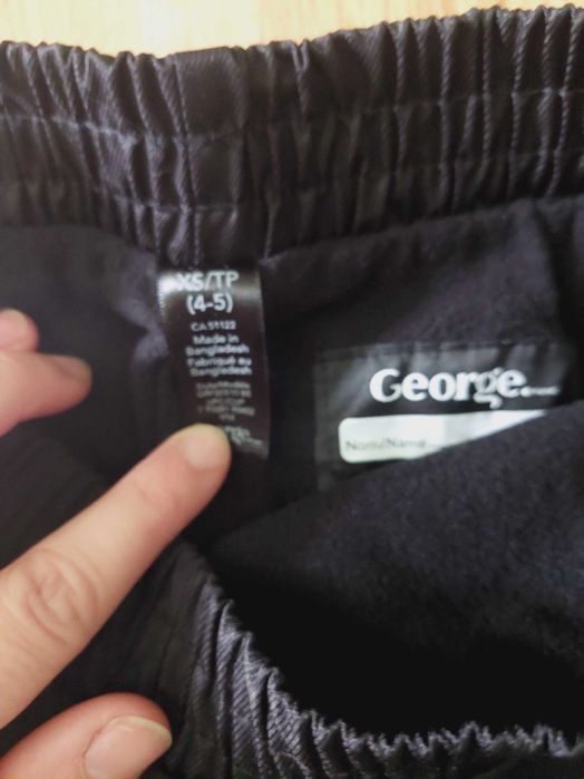 Spodnie zimowe narciarskie odblaski George