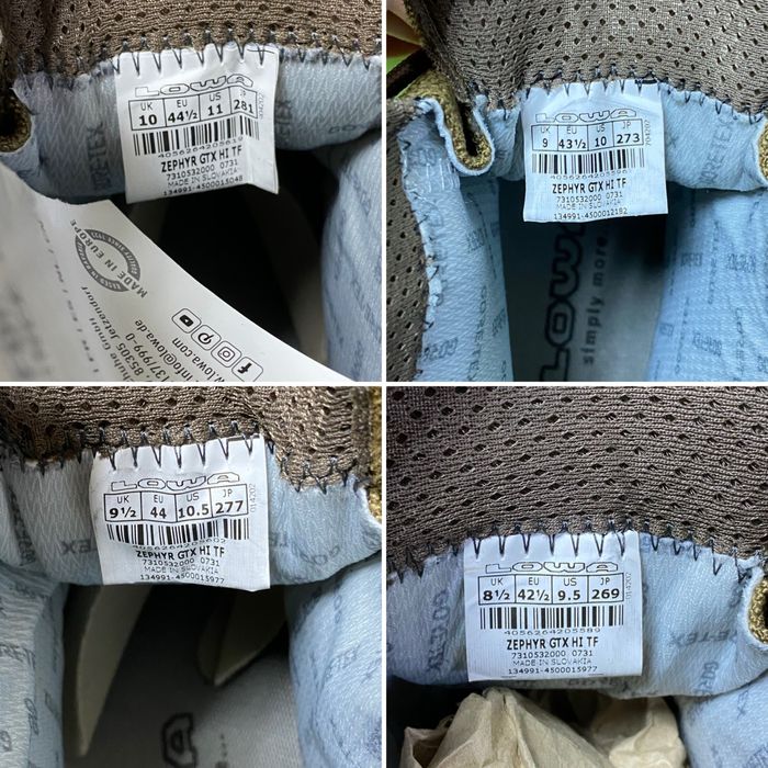 40,41, 42, 42.5, 43.5, 44, 44.5, 45,46,47. Берці LOWA Zephyr GTX Hi TF