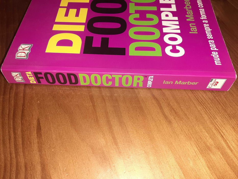 Conjunto de livros sobre dietas, alimentos, receitas