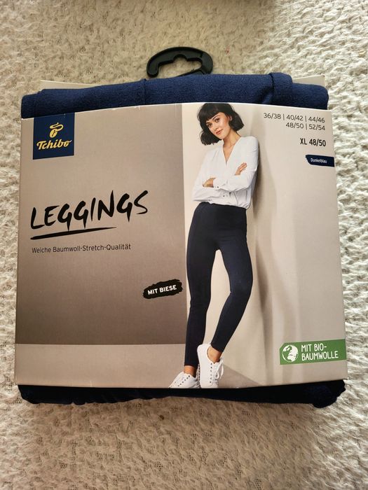 Легінси Tchibo (XL 48/50) — темно-сині, з біо-бавовни