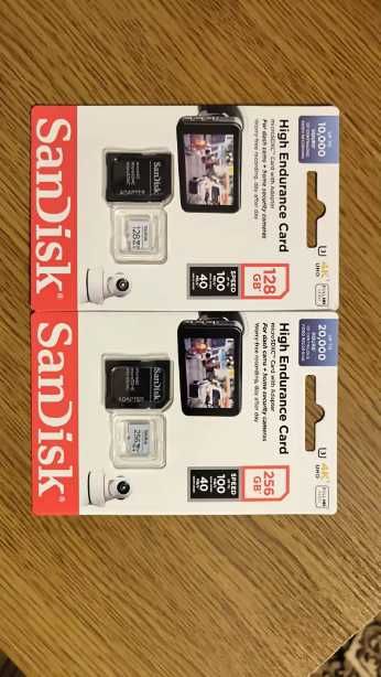 Sandisk high endurance для видеокамеры, авторегистратора 64/128/250гб.