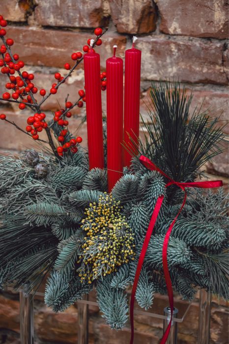 Kompozycja świąteczna, stroik świąteczny