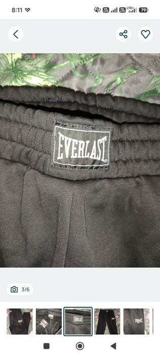 Nowe ocieplane zimowe spodnie dresowe Everlast joggery M czarne