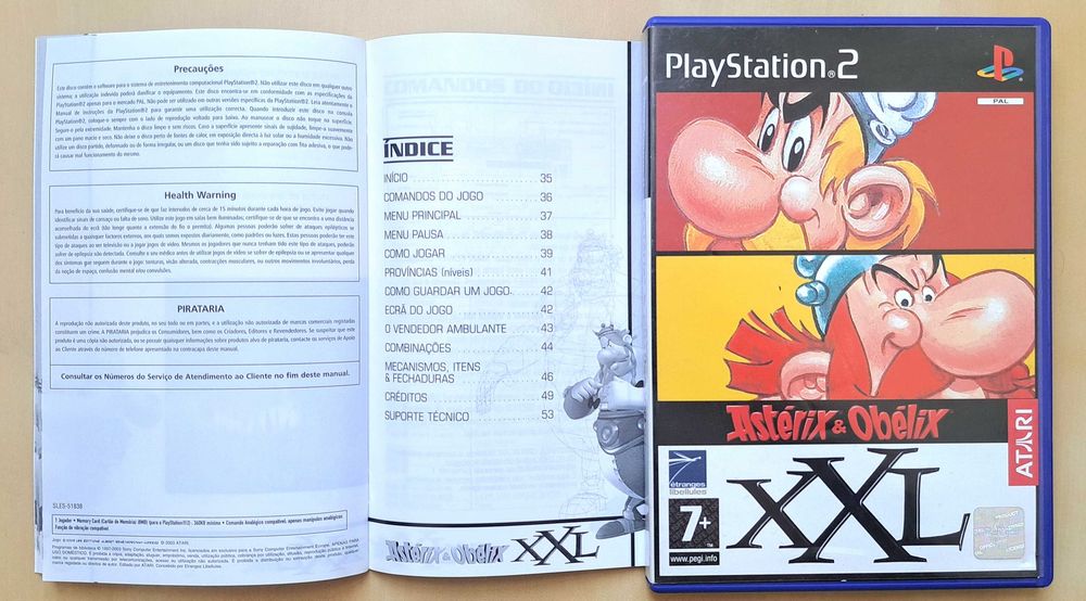 Asterix & Obelix XXL PS2 - Completo com Manual Original (PT/ES/IT)